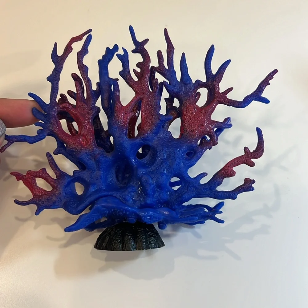 Fish tank Coral. Blue and pink. Brand new in the package.